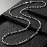 Stainless Steel Rope Chain Necklace For Men