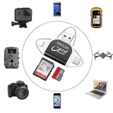 4-In-1 SD and Micro SD Card Reader