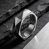 Diamond Cut Statement Ring For Men