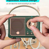Retro Bluetooth Speaker with Rechargeable Battery