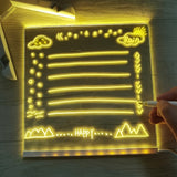 USB LED Reusable Message Board with Markers