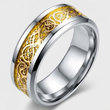 Dragon Motif Statement Ring For Men