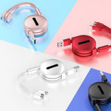 3-In-1 Retractable Charging Cable for Everyday Device Charging