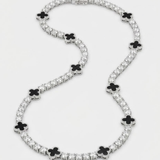 5mm Black Motif Tennis Chain For Men