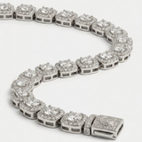 10mm Clustered Tennis Chain For Men