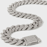 19mm Iced Prong Cuban Chain For Men