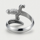 Adjustable Sword Motif Ring For Men
