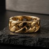 Flat Link Chain Ring For Men