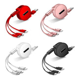 3-In-1 Retractable Charging Cable for Everyday Device Charging