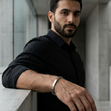 Adjustable Minimal Cuff Bracelet For Men