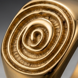 Spiral Emblem Ring For Men