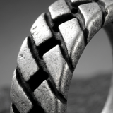 Interlocking Chain Pattern Ring For Men