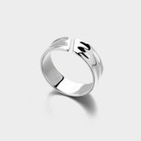 Tidal Curve Adjustable Ring For Men