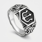 Trident Emblem Ring For Men