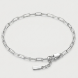Elongated Clip Link Bracelet For Men