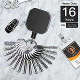 Retractable Carabiner Keychain with Steel Cable