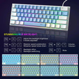 Compact 61-Key RGB Gaming Keyboard for Everyday Practical Use