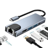 Multi-Port USB-C Hub with HDMI and Card Reader