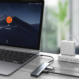 Multi-Port USB-C Hub with HDMI and Card Reader