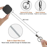 Retractable Carabiner Keychain with Steel Cable