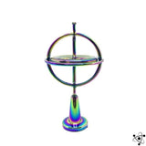 Interactive Metal Spinning Top with Pull Cord