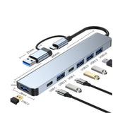 Multi-Port USB-C Hub with HDMI and Card Reader