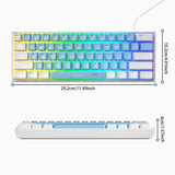 Compact 61-Key RGB Gaming Keyboard for Everyday Practical Use