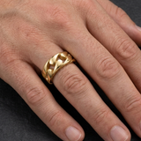 Flat Link Chain Ring For Men