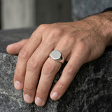 Round Signet Ring For Men