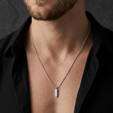 Rectangle Pendant Necklace For Men