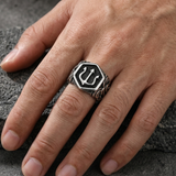 Trident Emblem Ring For Men