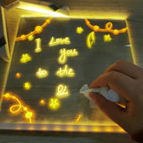 USB LED Reusable Message Board with Markers