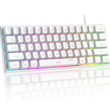 Compact 61-Key RGB Gaming Keyboard for Everyday Practical Use