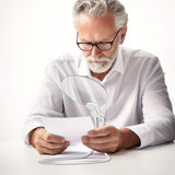 Adjustable 5X Hands-Free Magnifying Glass for Everyday Practical Use