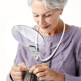 Adjustable 5X Hands-Free Magnifying Glass for Everyday Practical Use