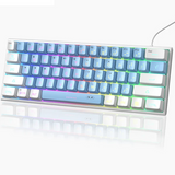 Compact 61-Key RGB Gaming Keyboard for Everyday Practical Use