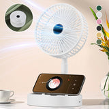 Foldable Rechargeable Telescopic Table Fan for Everyday Electronic Use