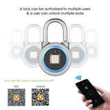 Bluetooth Fingerprint Smart Padlock for DIY and Repair Tasks