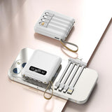 20000mAh Power Bank with Integrated Charging Cables