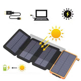 25000mAh Solar Power Bank with Four Panels