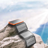 25000mAh Solar Power Bank with Four Panels